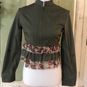 Charlotte Russe Size XS jacket with ruffles
